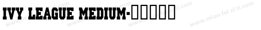 Ivy League Medium字体转换